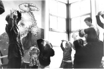 With the move to the N. 45th Building, a mural is painted parent/child playgroups started (1998)